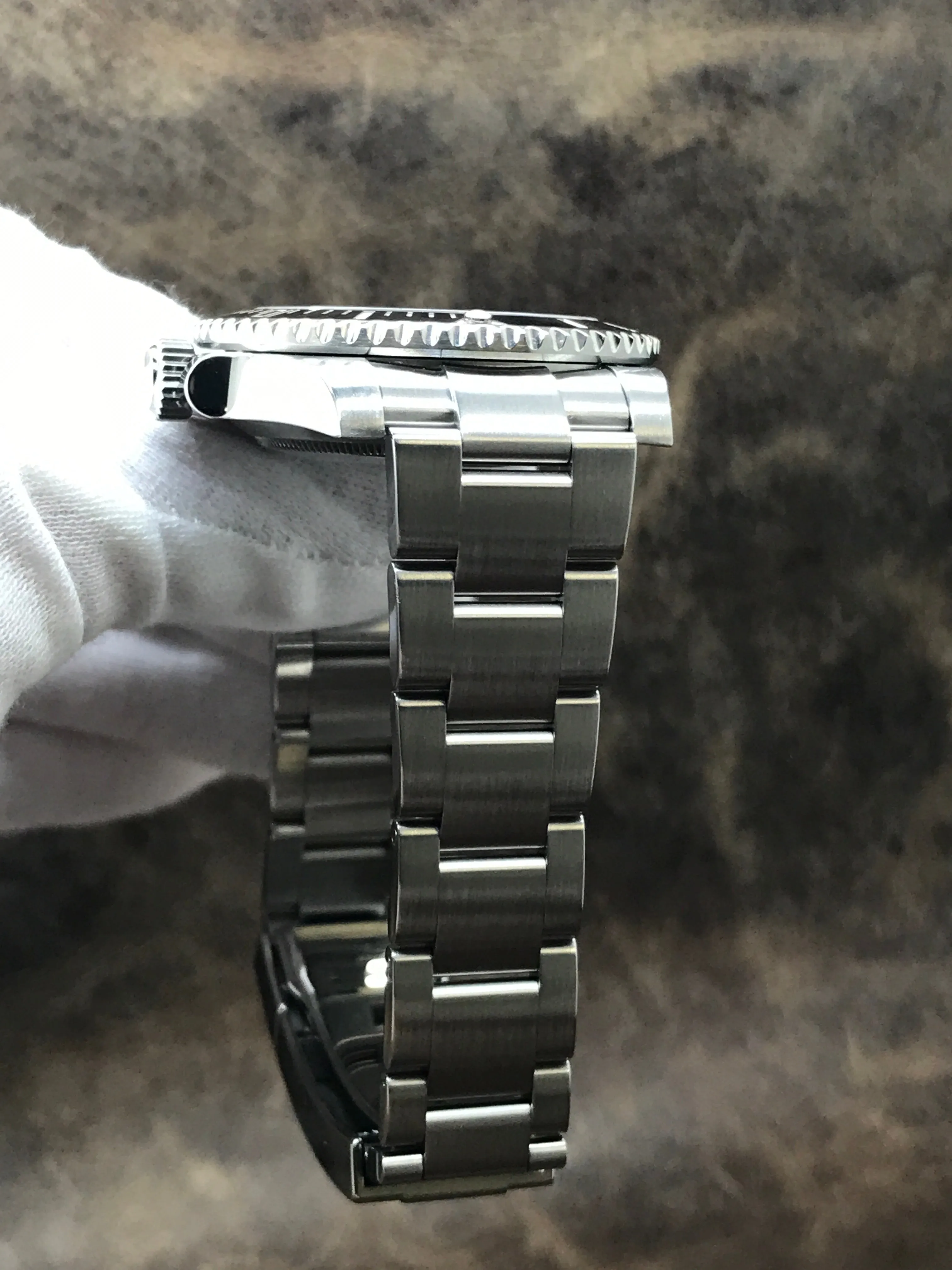 Rolex No Date Submariner Ceramic 114060 Black Dial Automatic Men's Watch