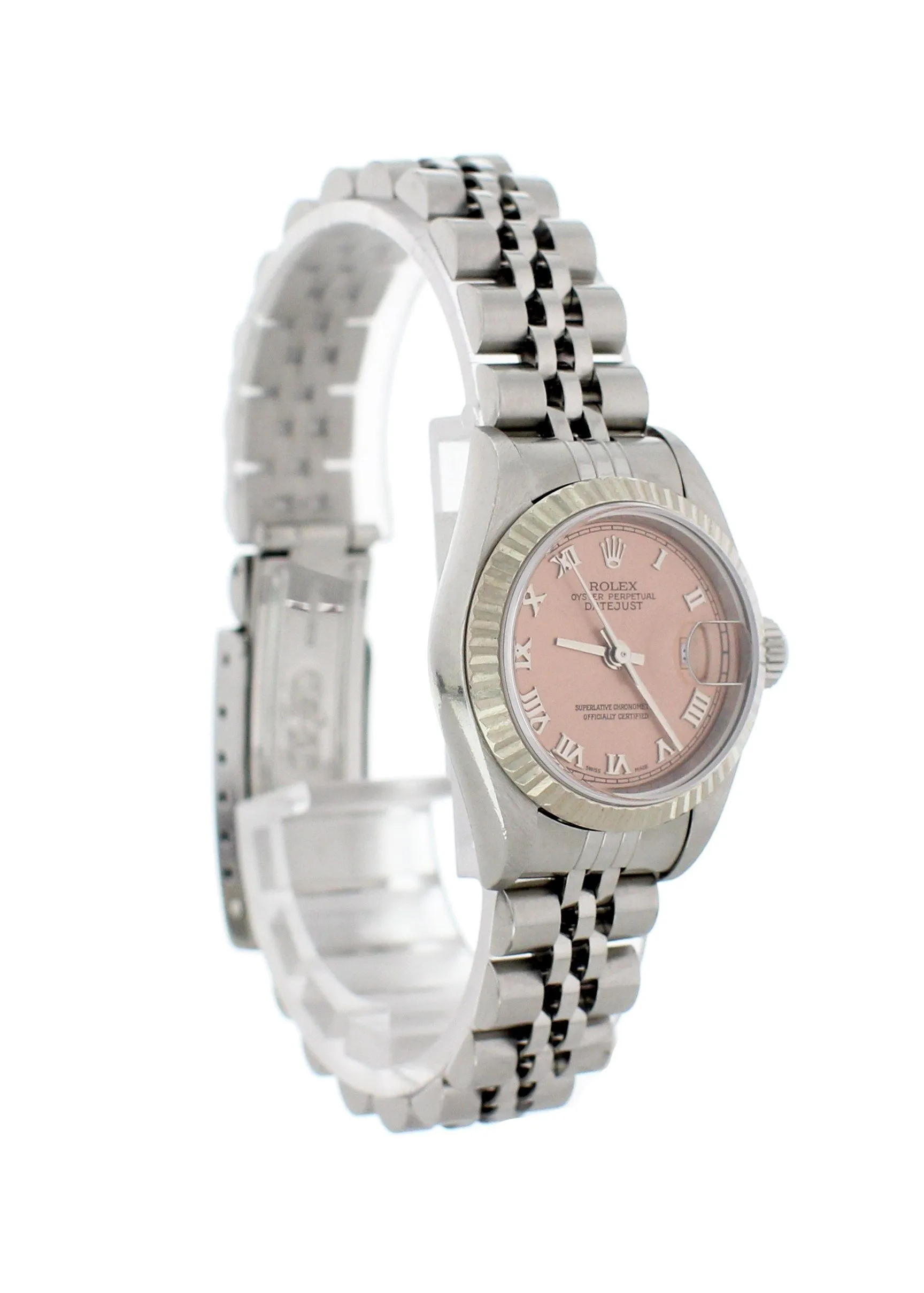 Rolex Oyster Perpetual Datejust 79174 Stainless Steel Pink Dial Ladies Watch