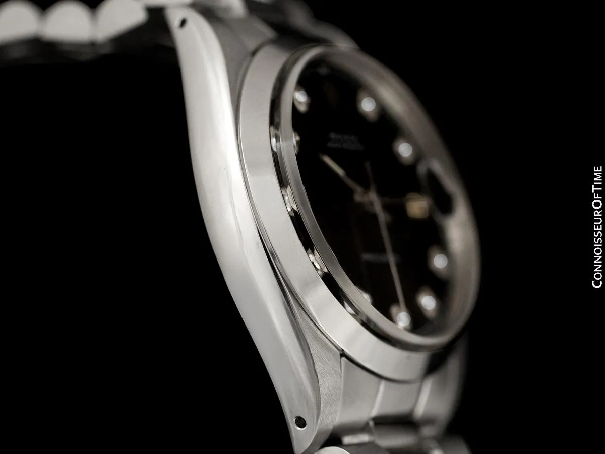 Rolex Oysterdate Mens Date Watch with Both Bracelet & Strap - Stainless Steel & Diamonds