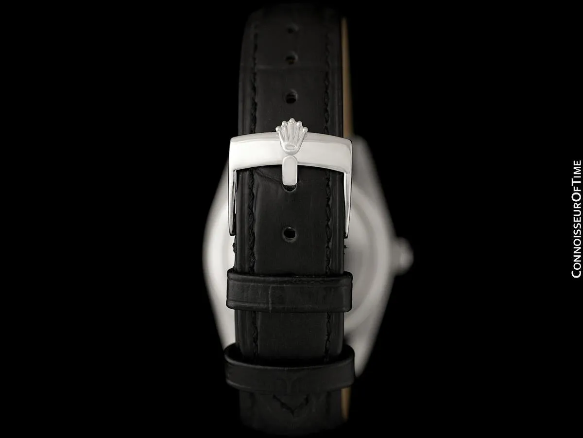 Rolex Oysterdate Mens Date Watch with Both Bracelet & Strap - Stainless Steel & Diamonds