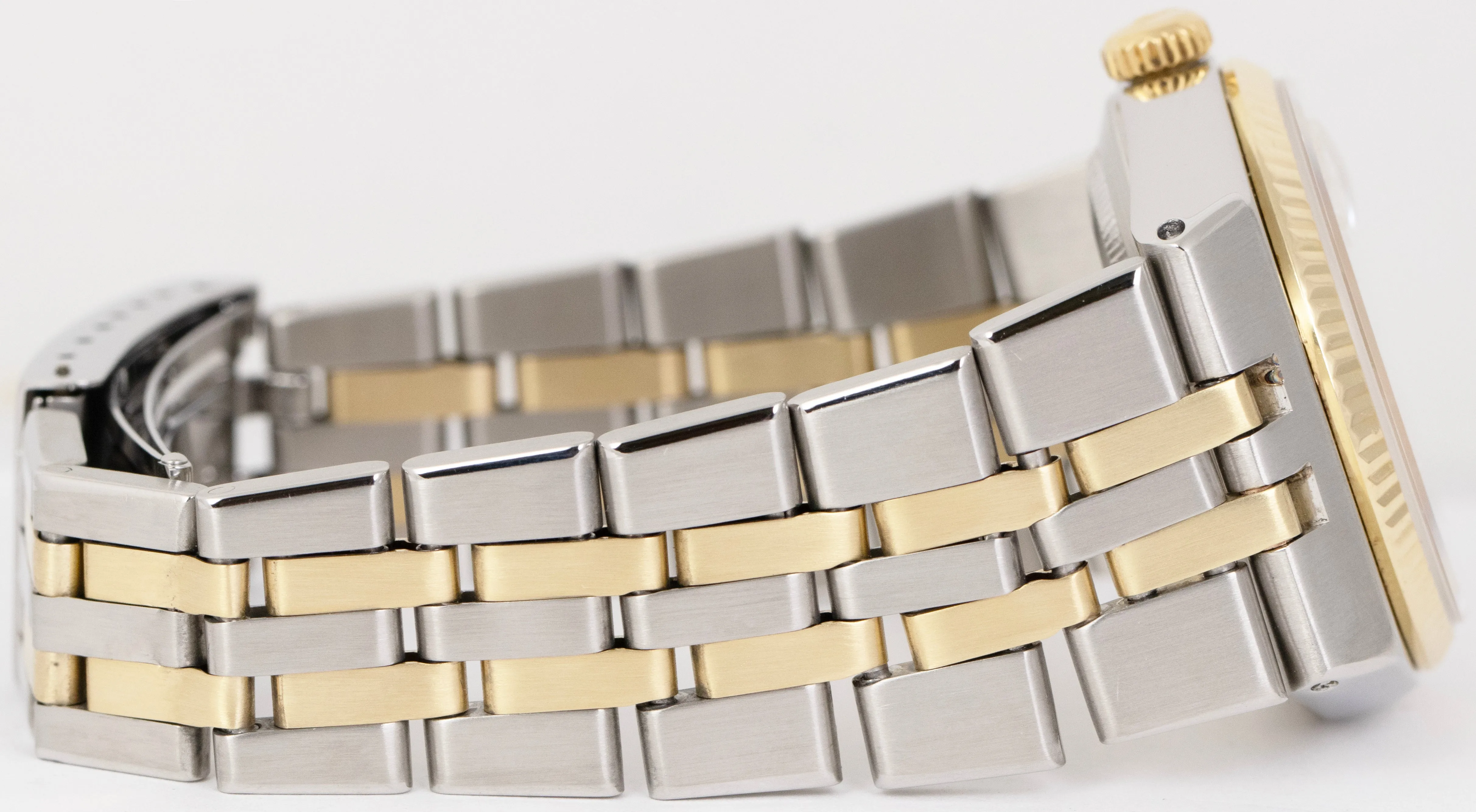Rolex Oysterquartz DateJust Two-Tone Yellow Gold Stainless Steel Watch 17013