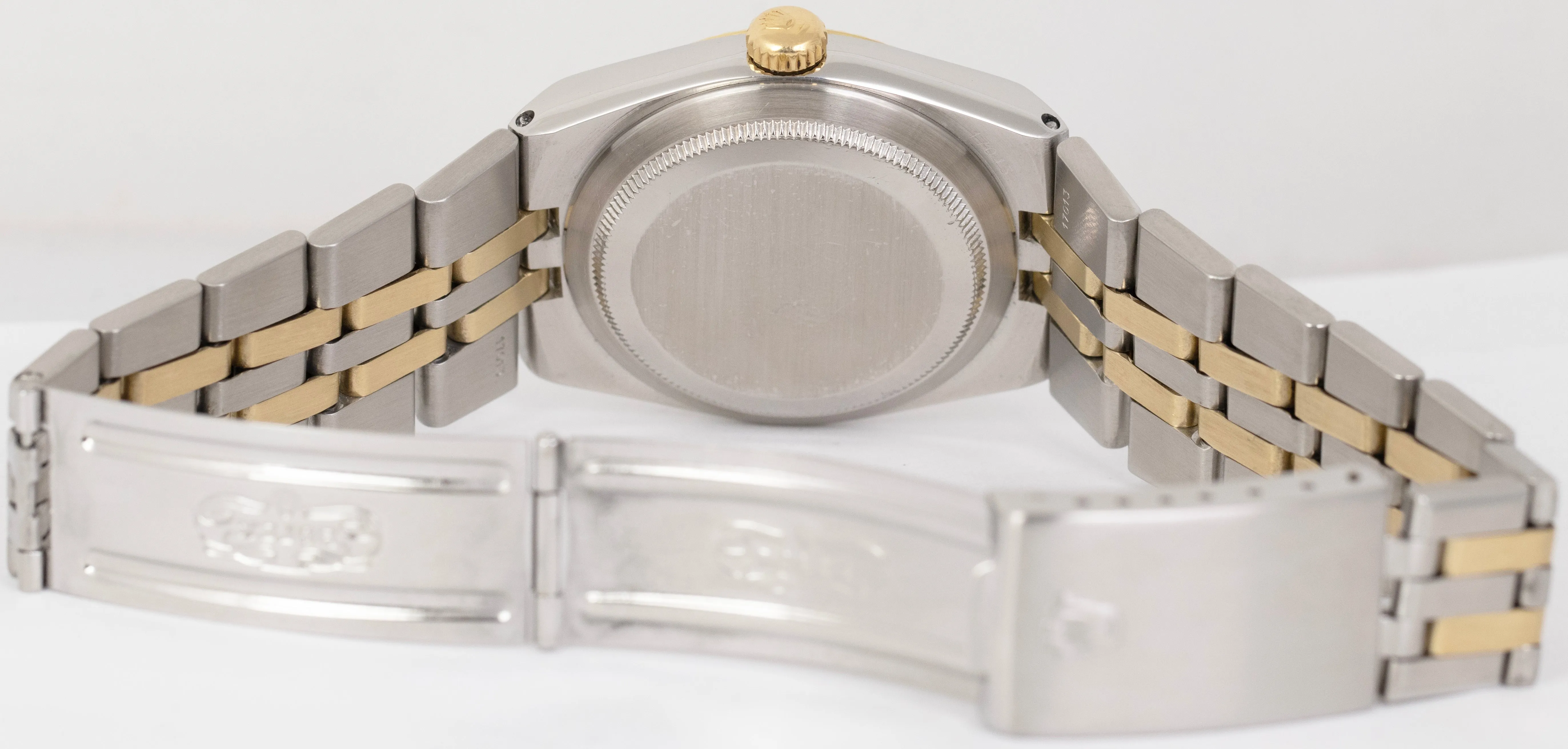 Rolex Oysterquartz DateJust Two-Tone Yellow Gold Stainless Steel Watch 17013