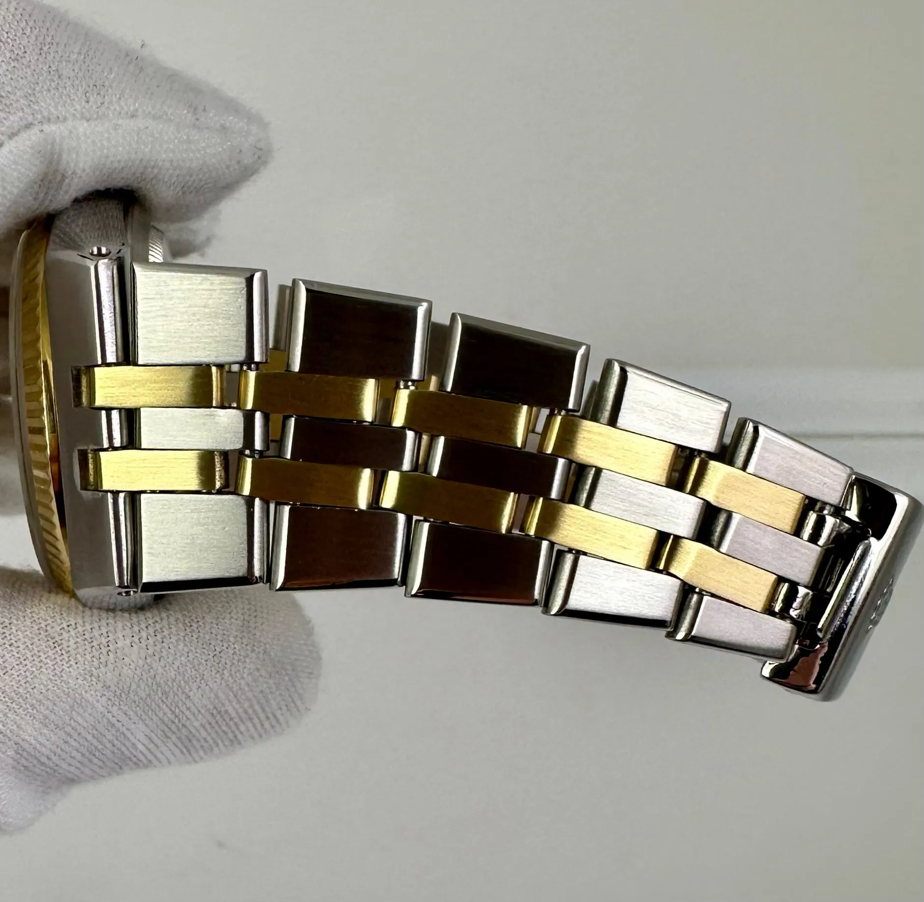 Rolex Oysterquartz DateJust Two-Tone Yellow Gold Stainless Steel Watch 17013
