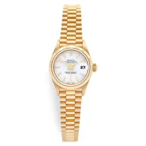 Rolex President 26mm 69178 White Dial Automatic Women's Watch