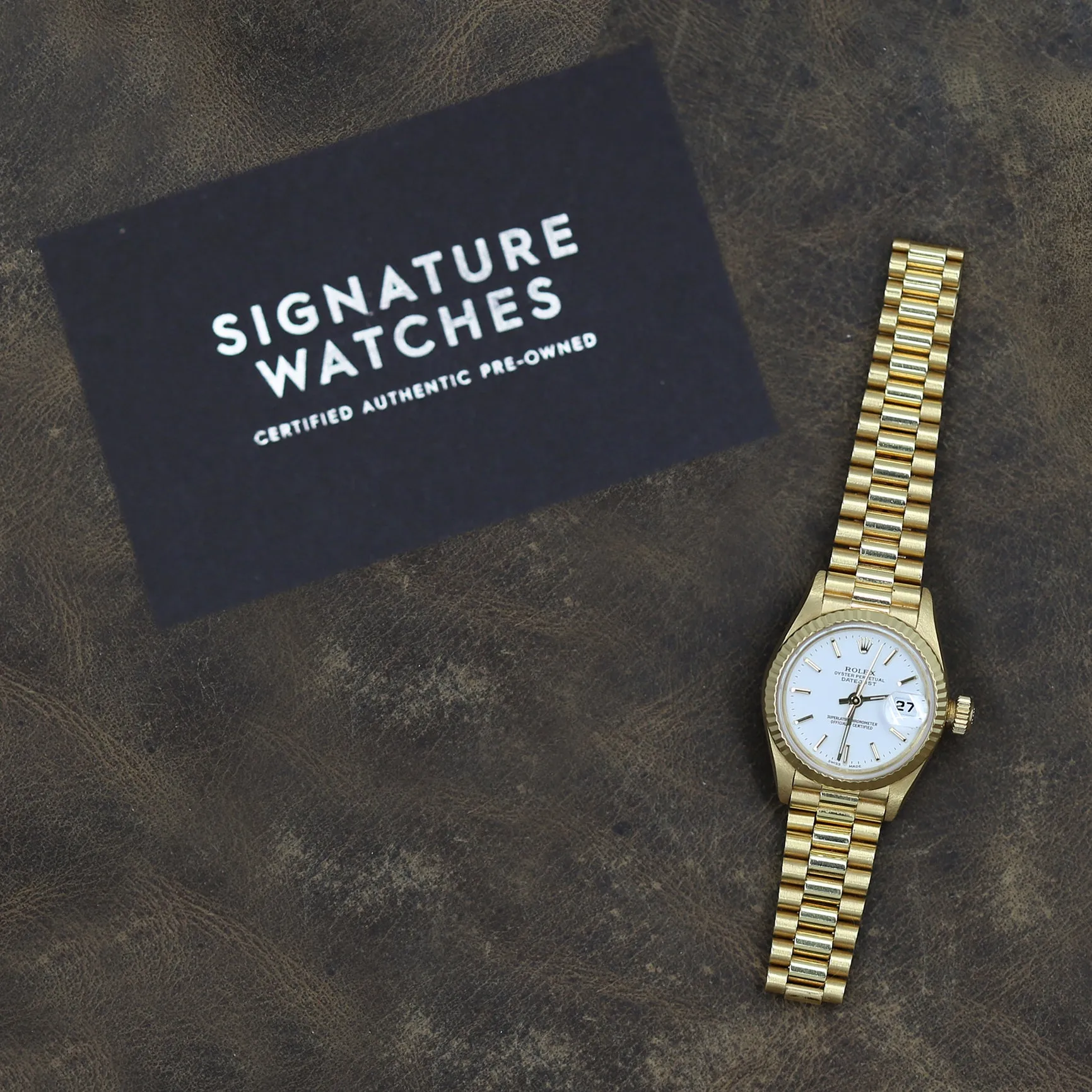 Rolex President 26mm 69178 White Dial Automatic Women's Watch