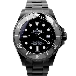 Rolex Sea-Dweller Deepsea Black PVD Stainless Steel 44mm Dive Date Watch 116660