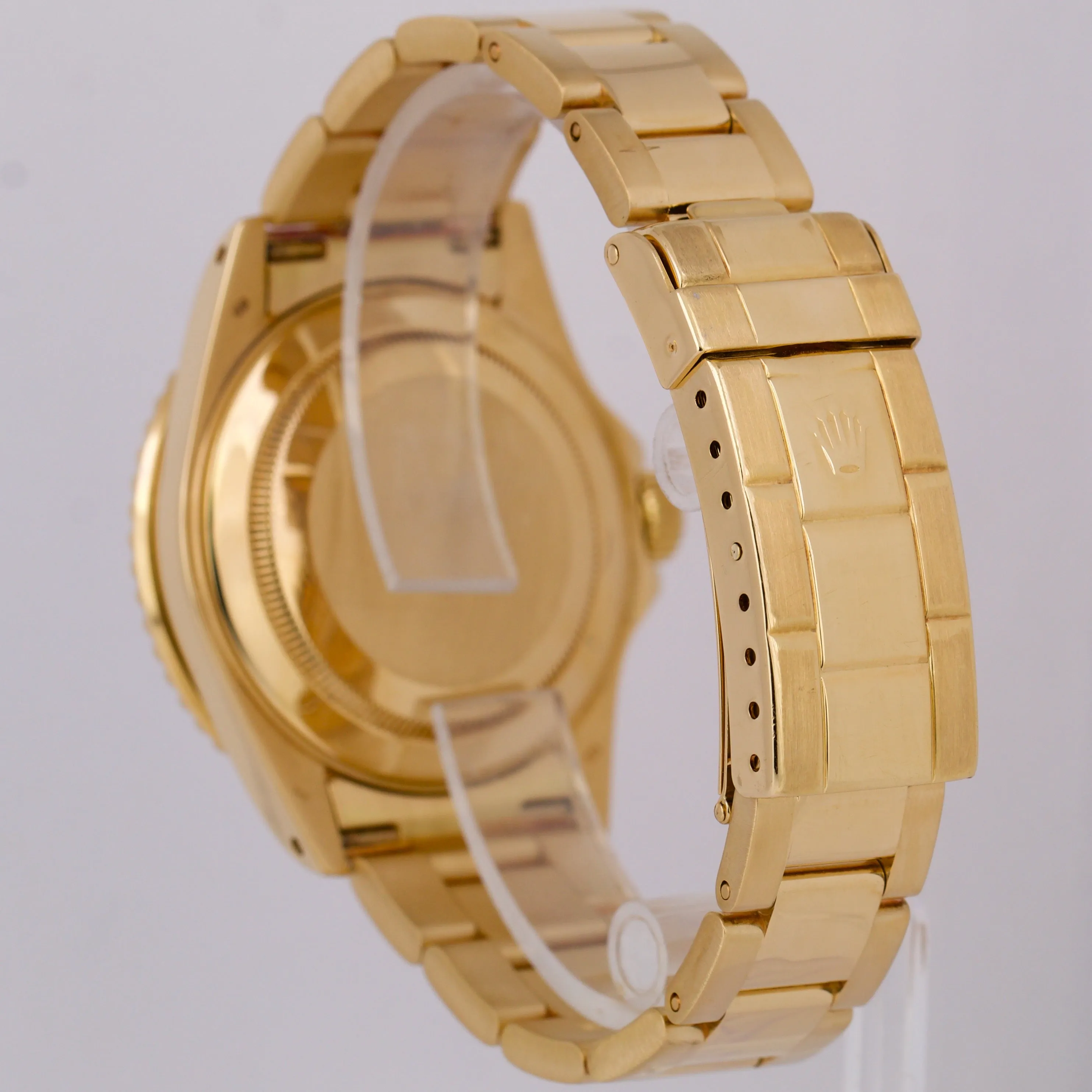 Rolex Submariner Date BLUE 18K Yellow Gold 40mm Oyster Automatic Watch 16618 LB
