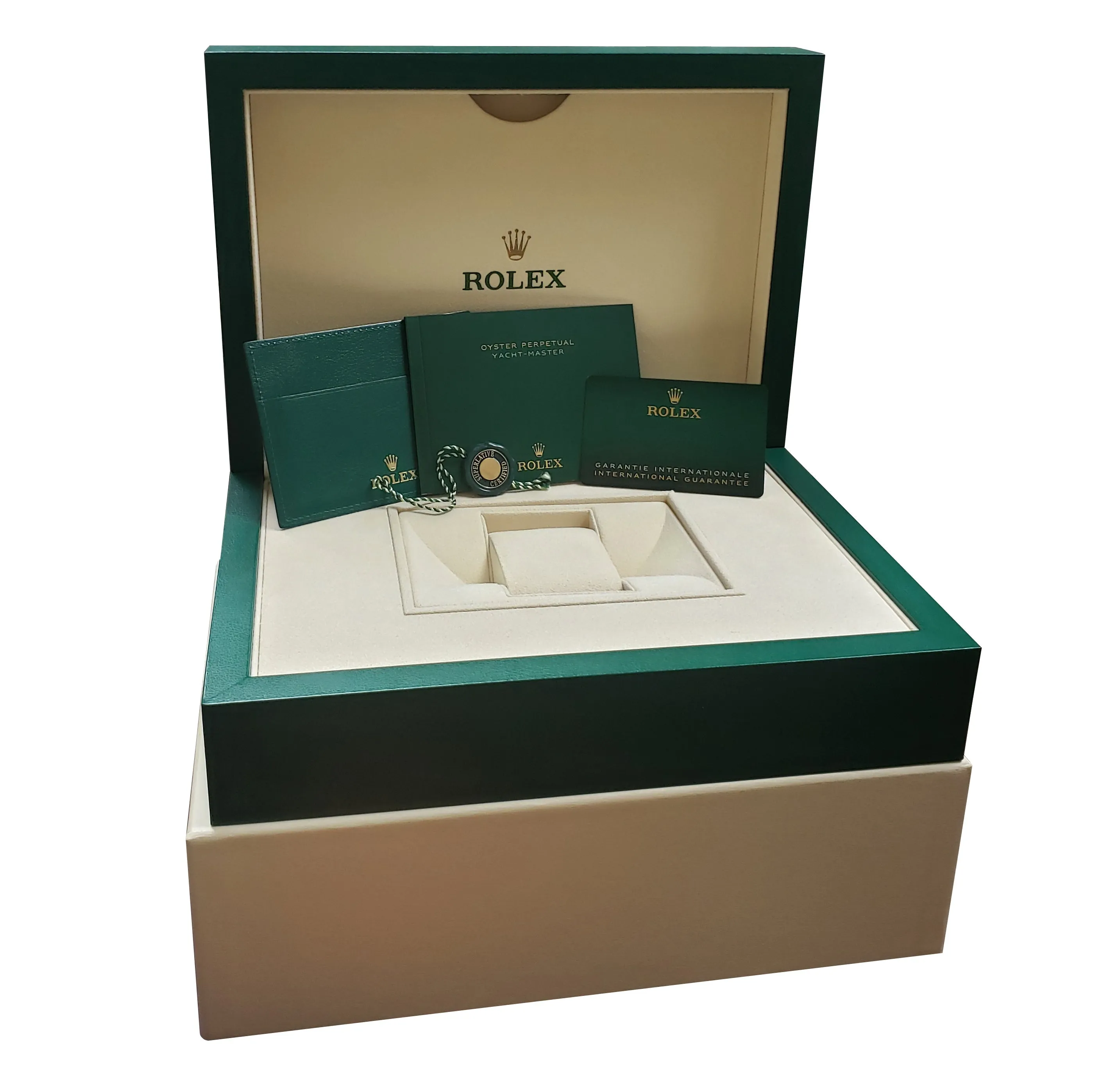 Rolex Yacht-Master 18K White Gold BAGUETTE PAVE DIAMOND DIAL 42mm 226679 TBR B P