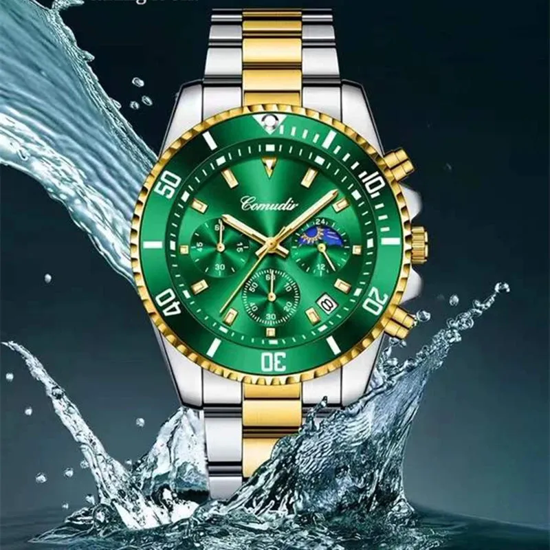 Sdotter 2023 Männer Uhr Top Marke Luxus Sport Quarz Herren Uhren Voller Stahl Wasserdicht Chronograph Armbanduhr Männer Relogio