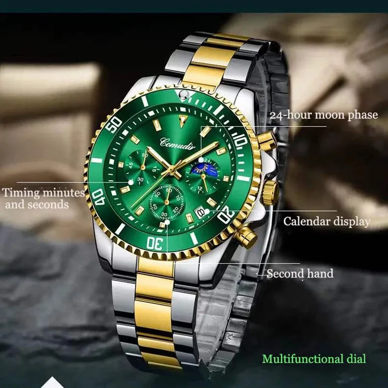 Sdotter 2023 Männer Uhr Top Marke Luxus Sport Quarz Herren Uhren Voller Stahl Wasserdicht Chronograph Armbanduhr Männer Relogio