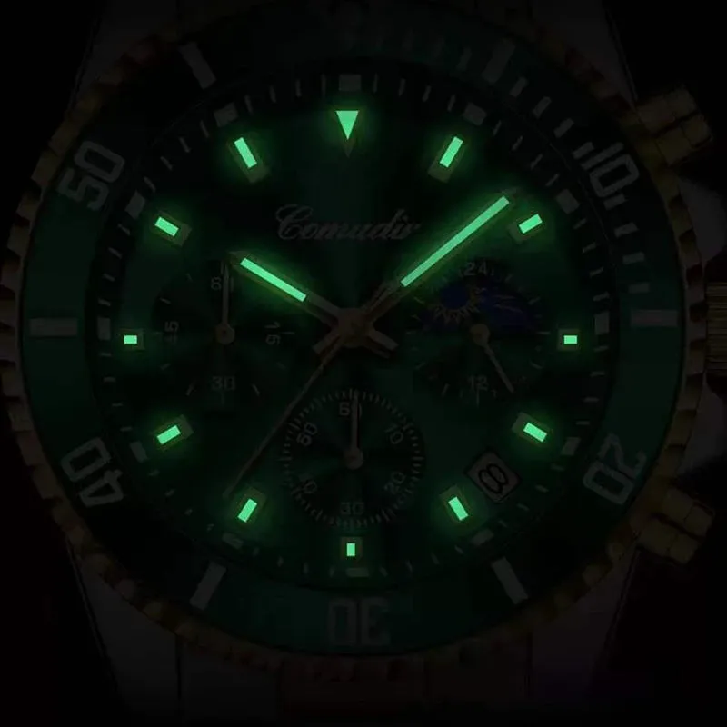 Sdotter 2023 Männer Uhr Top Marke Luxus Sport Quarz Herren Uhren Voller Stahl Wasserdicht Chronograph Armbanduhr Männer Relogio