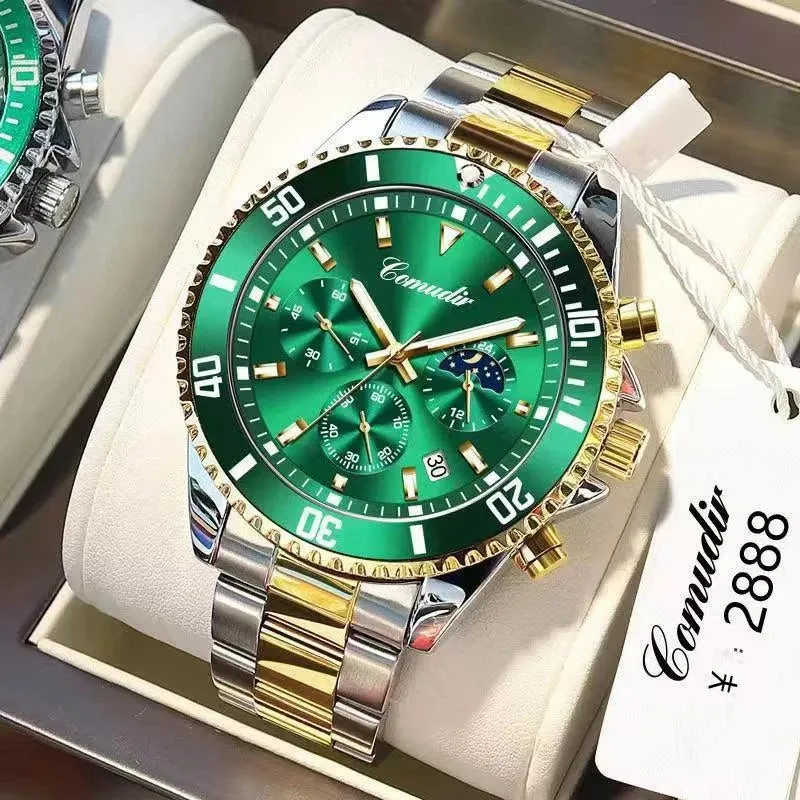 Sdotter 2023 Männer Uhr Top Marke Luxus Sport Quarz Herren Uhren Voller Stahl Wasserdicht Chronograph Armbanduhr Männer Relogio