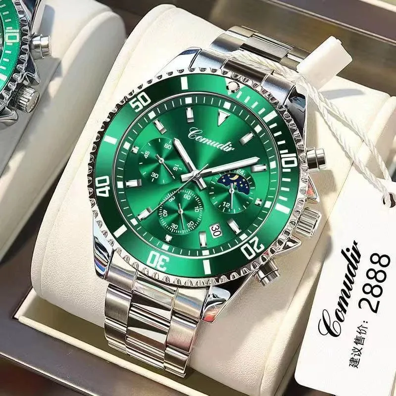 Sdotter 2023 Männer Uhr Top Marke Luxus Sport Quarz Herren Uhren Voller Stahl Wasserdicht Chronograph Armbanduhr Männer Relogio