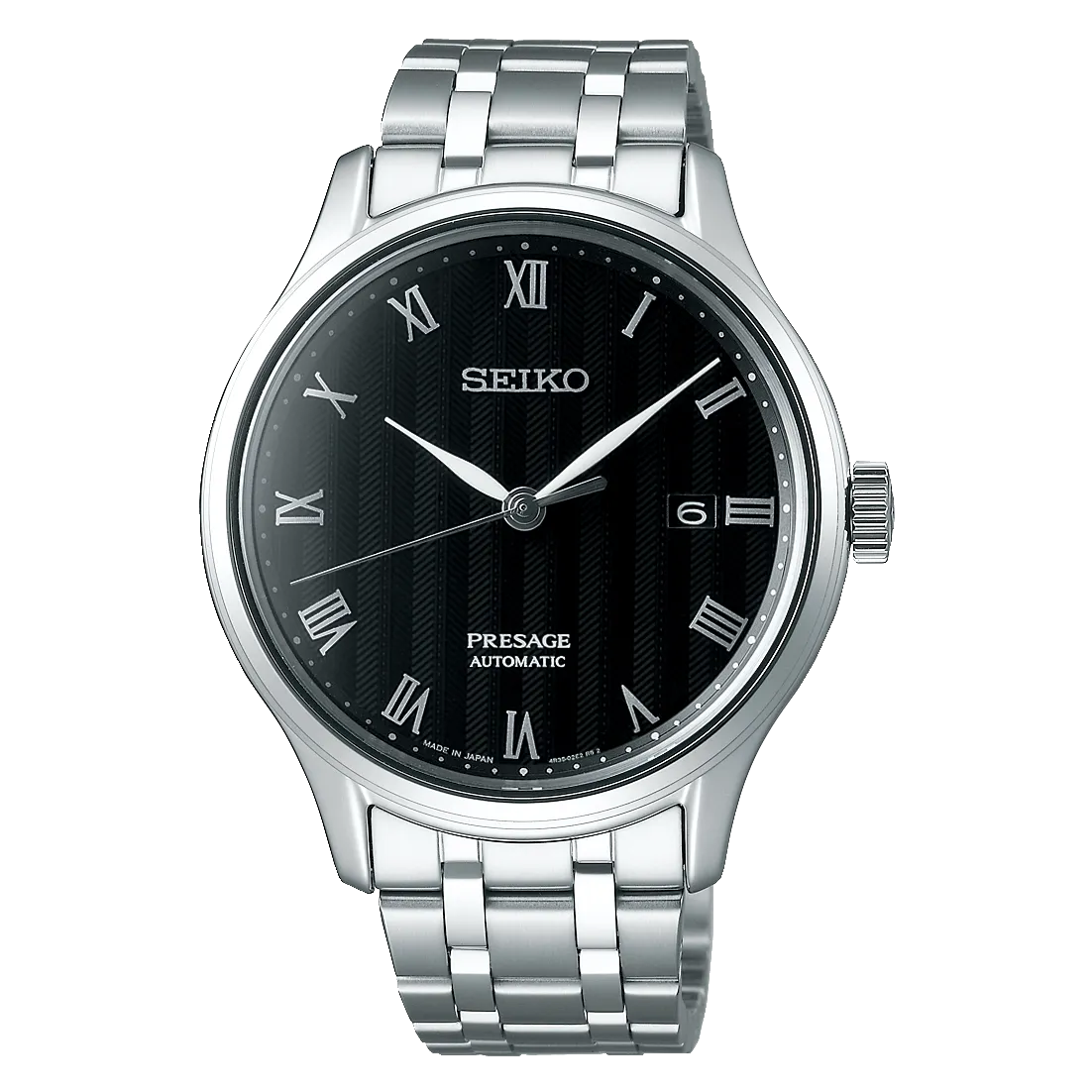 Seiko Presage Zen Garden Automatic Bracelet Black Dial Men's Watch SRPC81J1