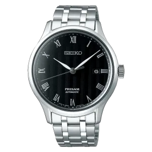 Seiko Presage Zen Garden Automatic Bracelet Black Dial Men's Watch SRPC81J1