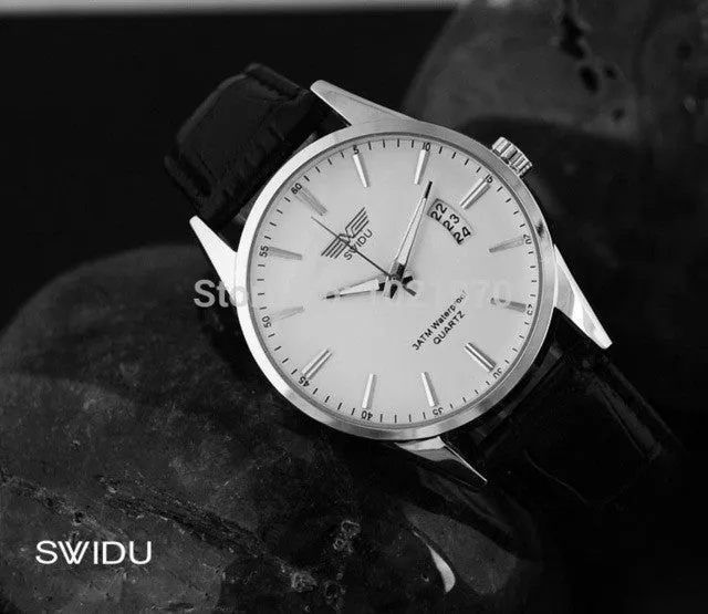 shsby HOT Sell Quartz Business Men's Watches,Men's Military Watches,Men's Leather Strap Sports Watches