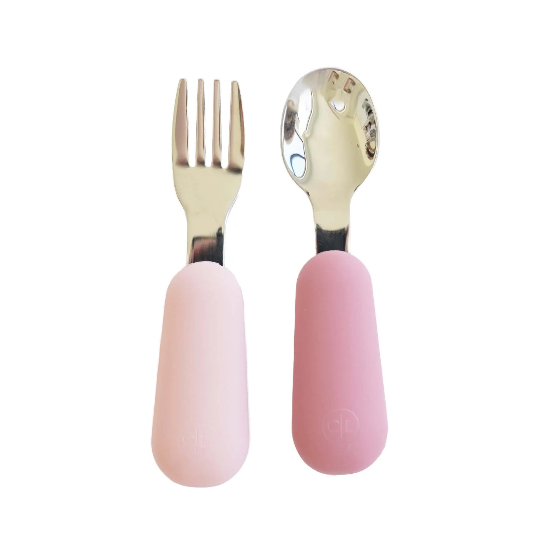 Silicone Silverware Set | Dusty Rose & Mauve