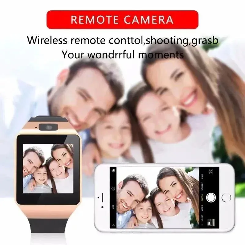 SIM Card DZ09 Mobile Smartwatch Sleep Monitor Phone Watch Fitness Tracker Remote Control Music Camera Watch