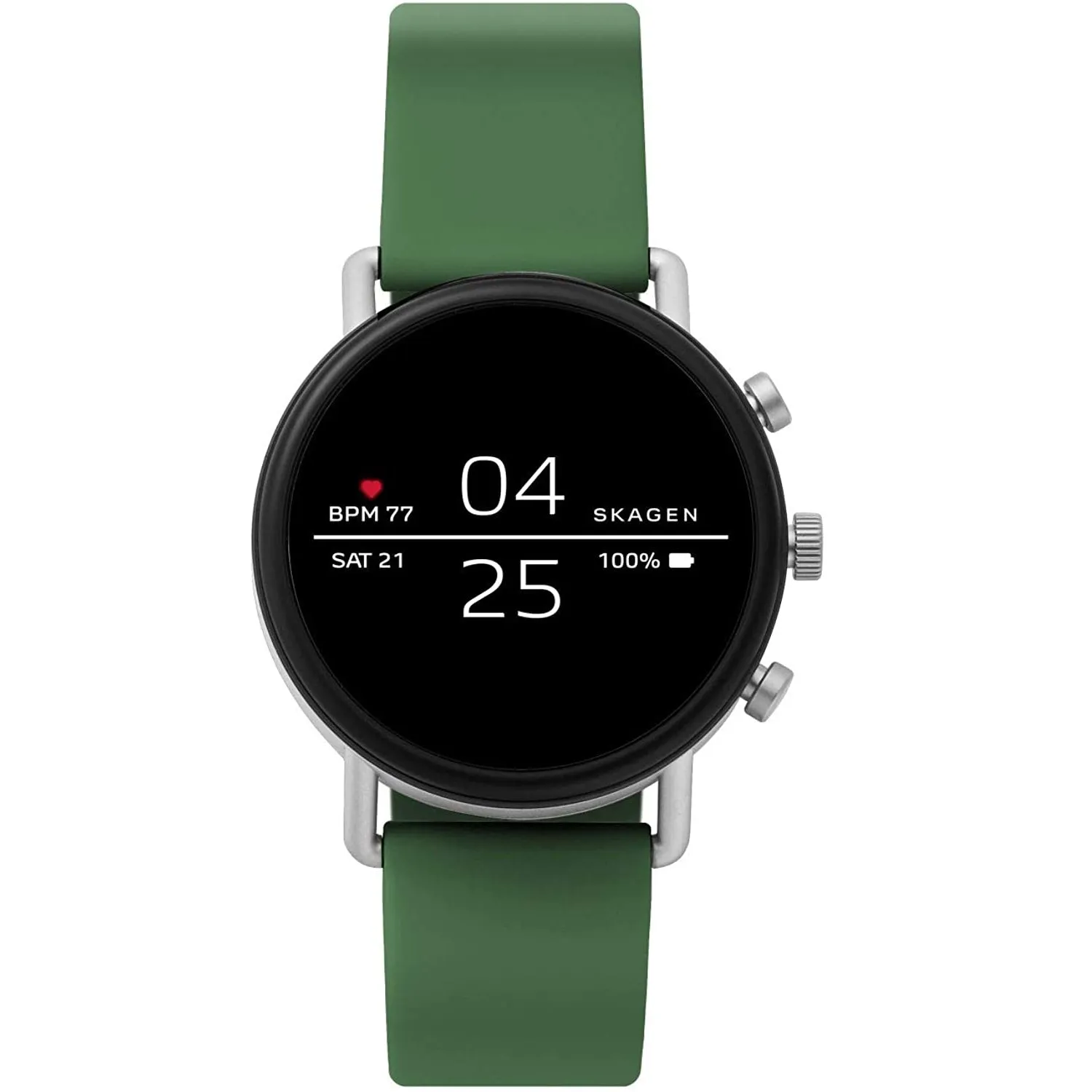 Skagen Connected Falster 2 Stainless Steel and Silicone Touchscreen Smartwatch