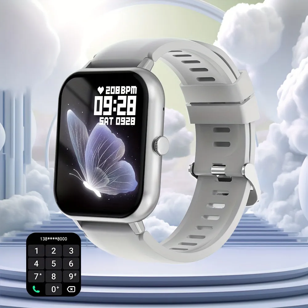 Smart Watch With Answering/Wireless Calls, 4.65 Cm HD Screen, Fitness Tracker, 123 Sports Modes, Fitness, Steps/Calories, Sitting Reminder, Message Push, Remote Photo, Music Control, AI Voice Assistant Smart Watch FS