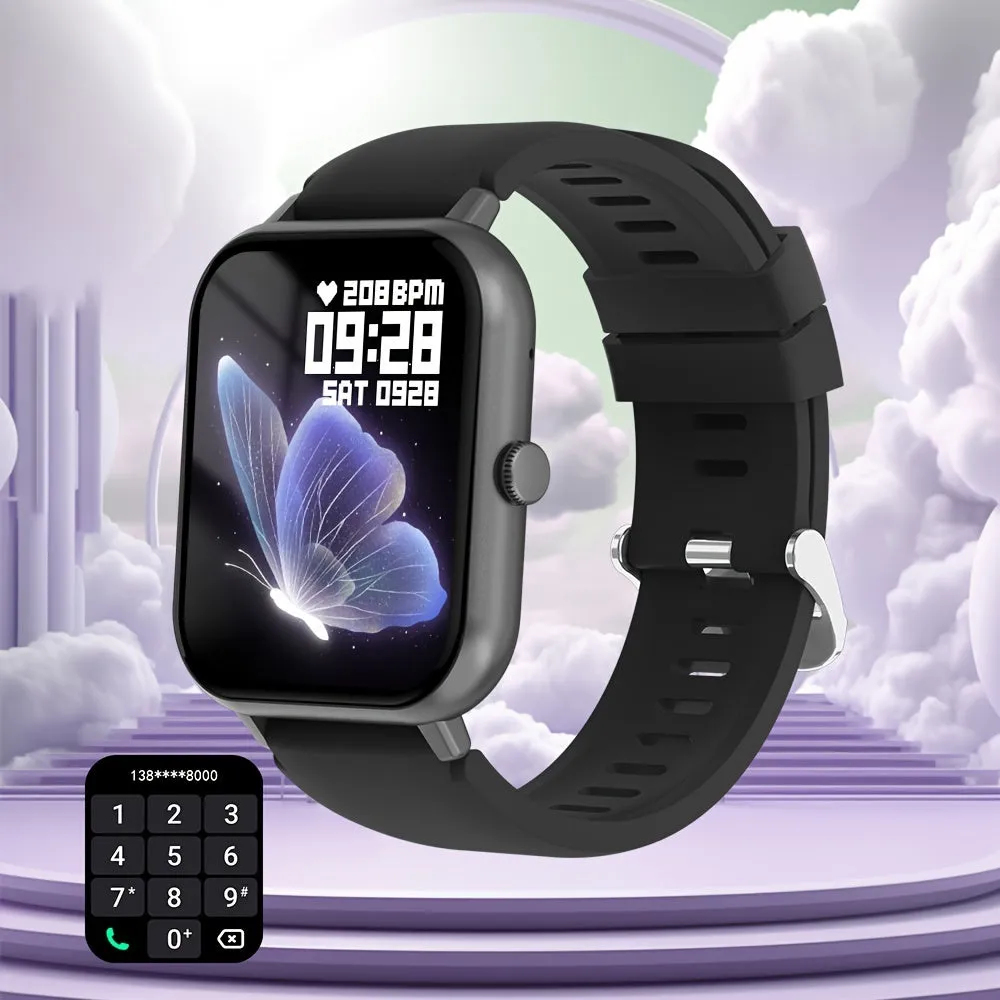 Smart Watch With Answering/Wireless Calls, 4.65 Cm HD Screen, Fitness Tracker, 123 Sports Modes, Fitness, Steps/Calories, Sitting Reminder, Message Push, Remote Photo, Music Control, AI Voice Assistant Smart Watch FS