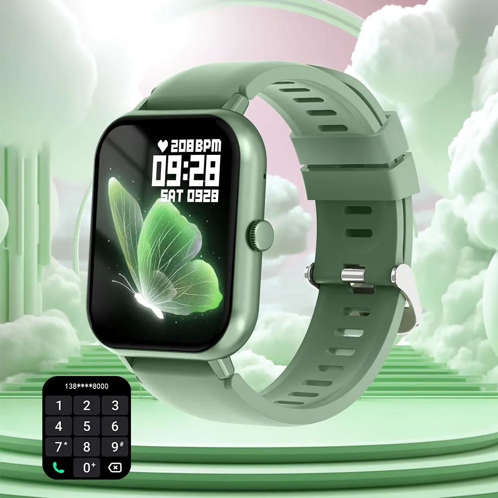 Smart Watch With Answering/Wireless Calls, 4.65 Cm HD Screen, Fitness Tracker, 123 Sports Modes, Fitness, Steps/Calories, Sitting Reminder, Message Push, Remote Photo, Music Control, AI Voice Assistant Smart Watch FS