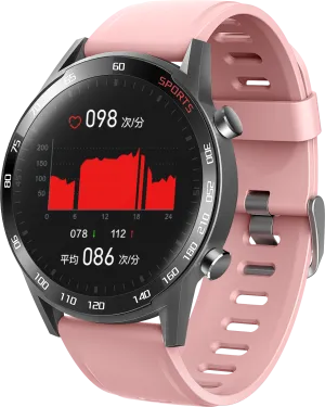 Smart Watch with  Body Temperature Measure WFDRD round  Heart Rate -Blood Pressure Tracker