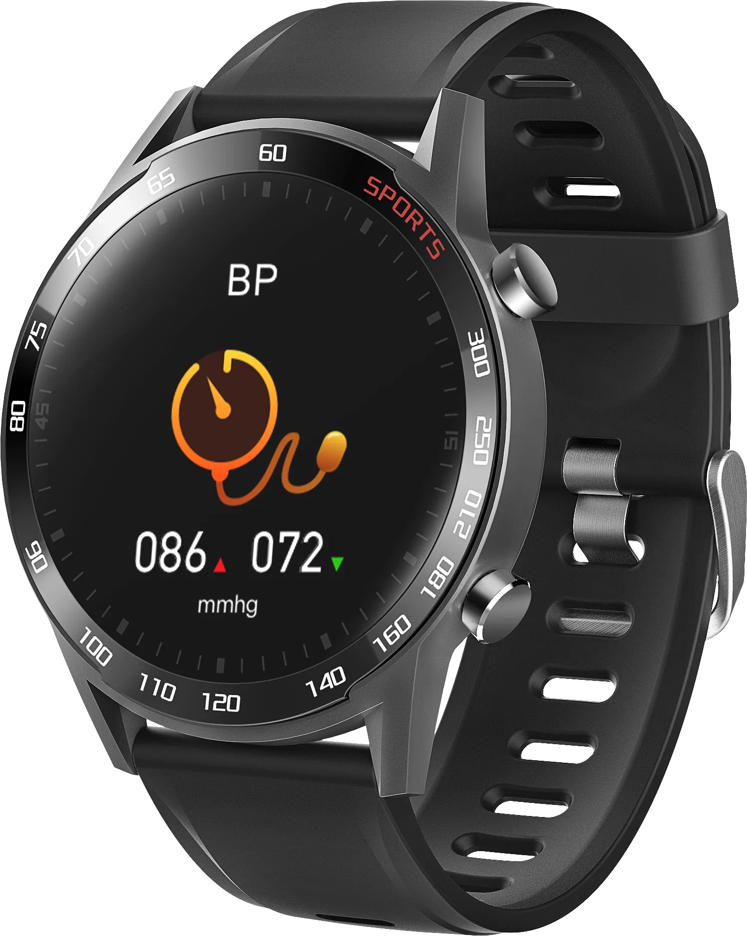 Smart Watch with  Body Temperature Measure WFDRD round  Heart Rate -Blood Pressure Tracker
