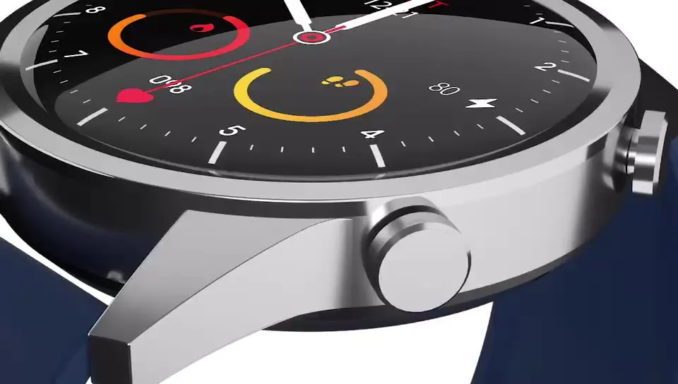Smart Watch with  Body Temperature Measure WFDRD round  Heart Rate -Blood Pressure Tracker