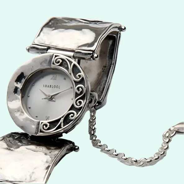Sterling Silver 925 Watch Handcrafted Watch for Woman