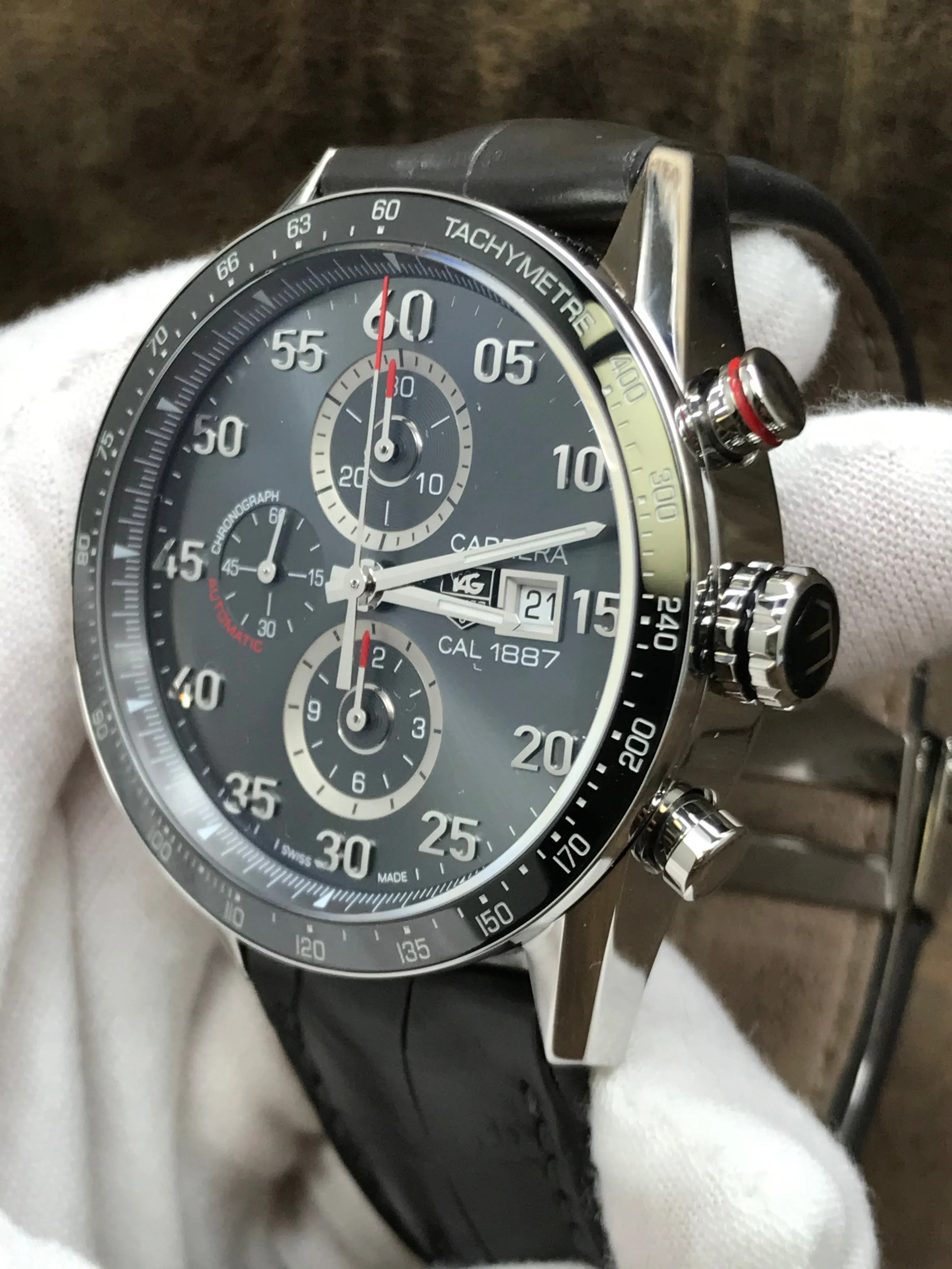 TAG Heuer Carrera CAR2A11 Grey Dial Automatic  Men's Watch