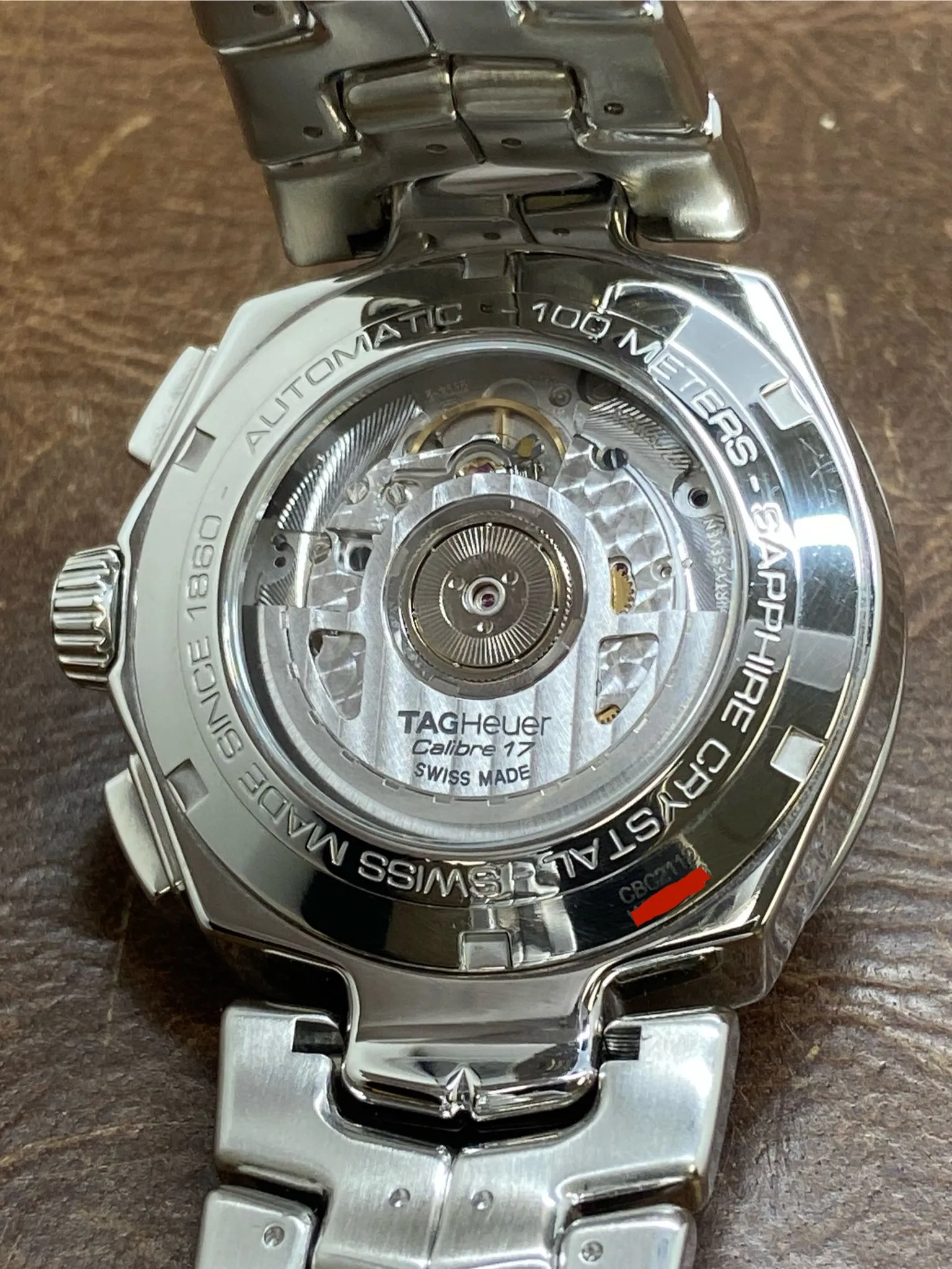 TAG Heuer Link Chronograph 41mm CBC2112 Blue Dial Automatic Men's Watch