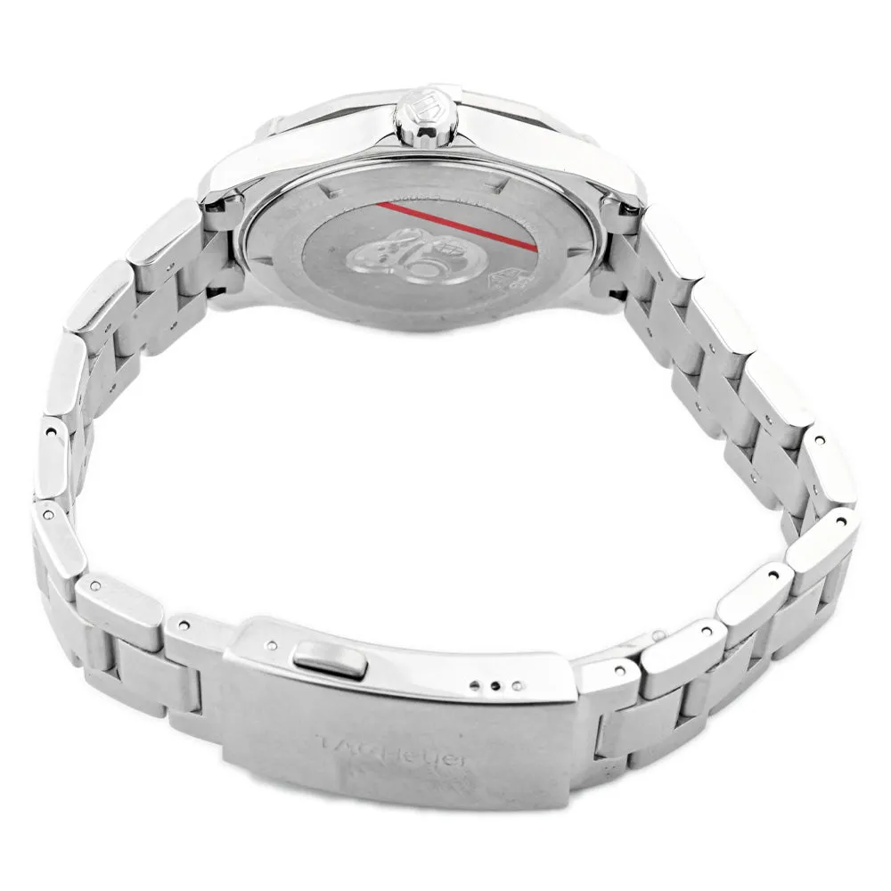 Tag Heuer Men's Aquaracer Stainless Steel 39mm Blue Stick Dial Watch Reference #: WAP1112.BA0831