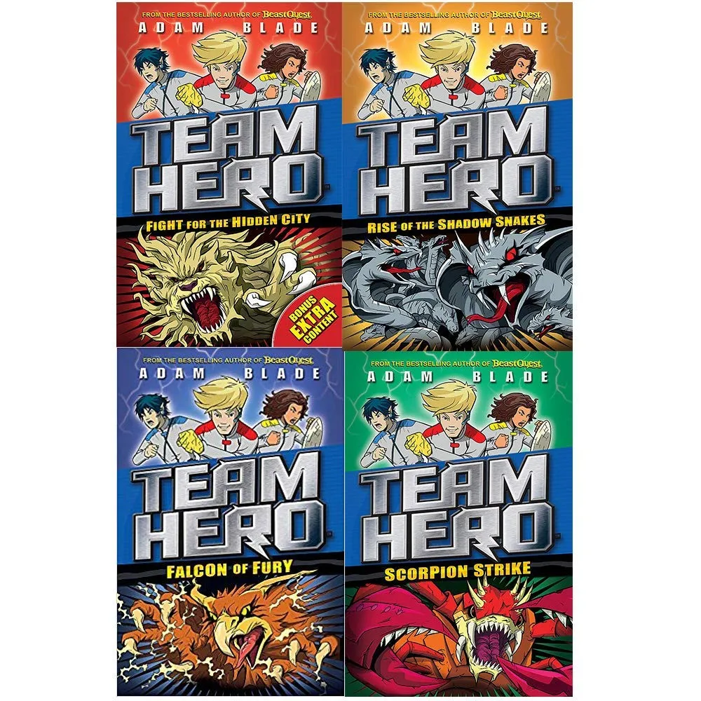 Team Hero Series 2 Adam Blade Collection 4 Books Set
