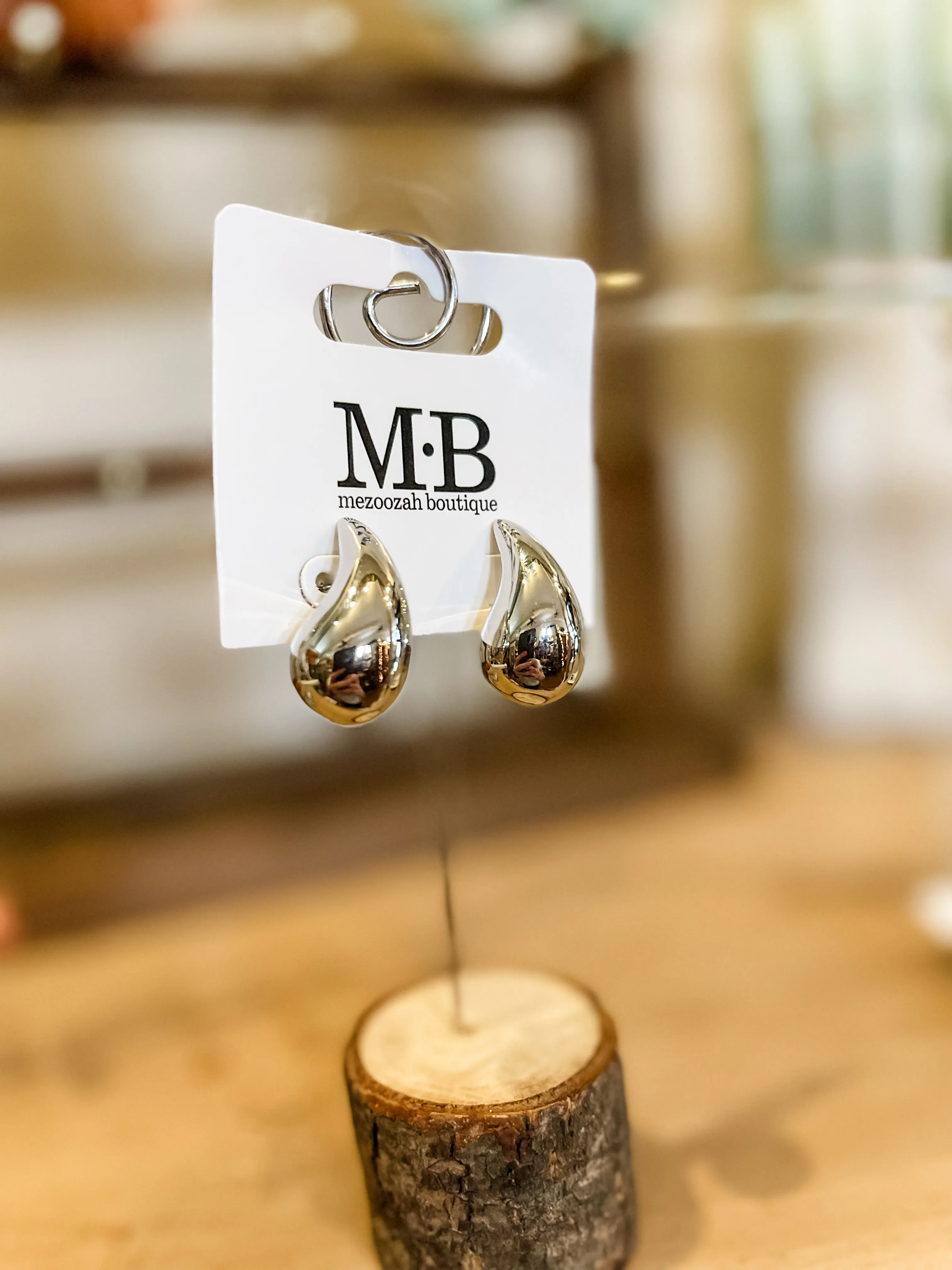 Teardrop Sterling Silver Filled Earrings