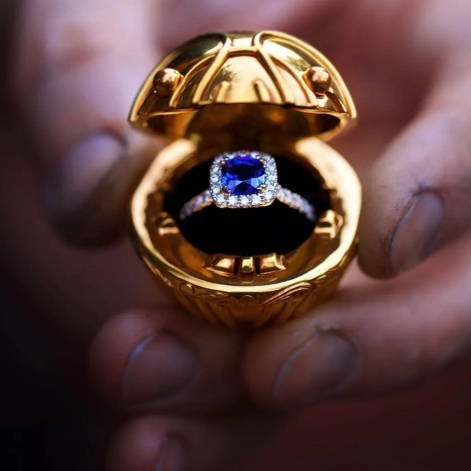 The Golden Snitch Ring Box
