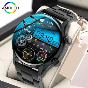 The Topic- Smart Watches for Men AMOLED 1.36 Multi-Dial IP55 Waterproof