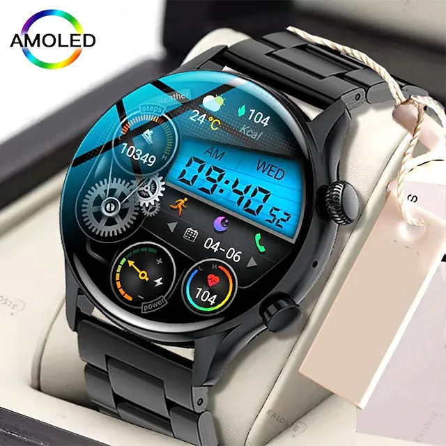 The Topic- Smart Watches for Men AMOLED 1.36 Multi-Dial IP55 Waterproof