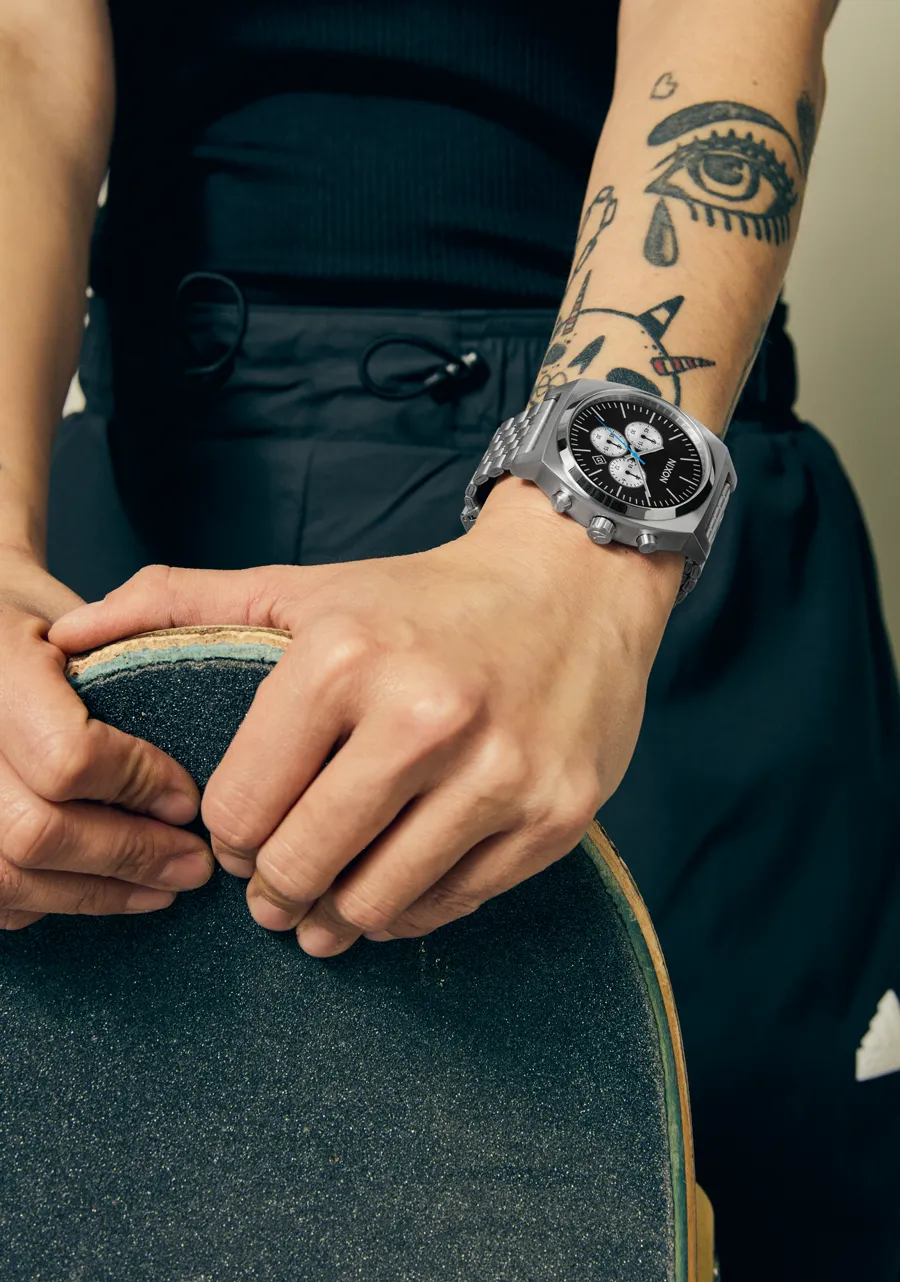 Time Teller Chrono - Chrome / Black / Chrome Sunray