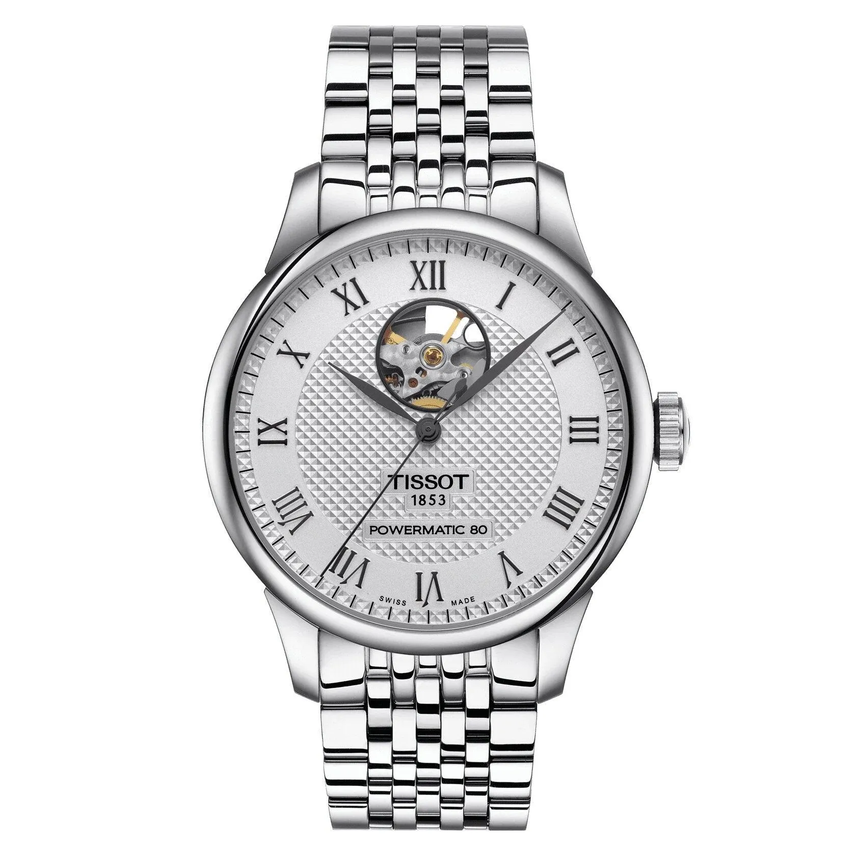 Tissot Le Locle Powermatic 80 Open Heart Automatic Men's Watch T0064071103302