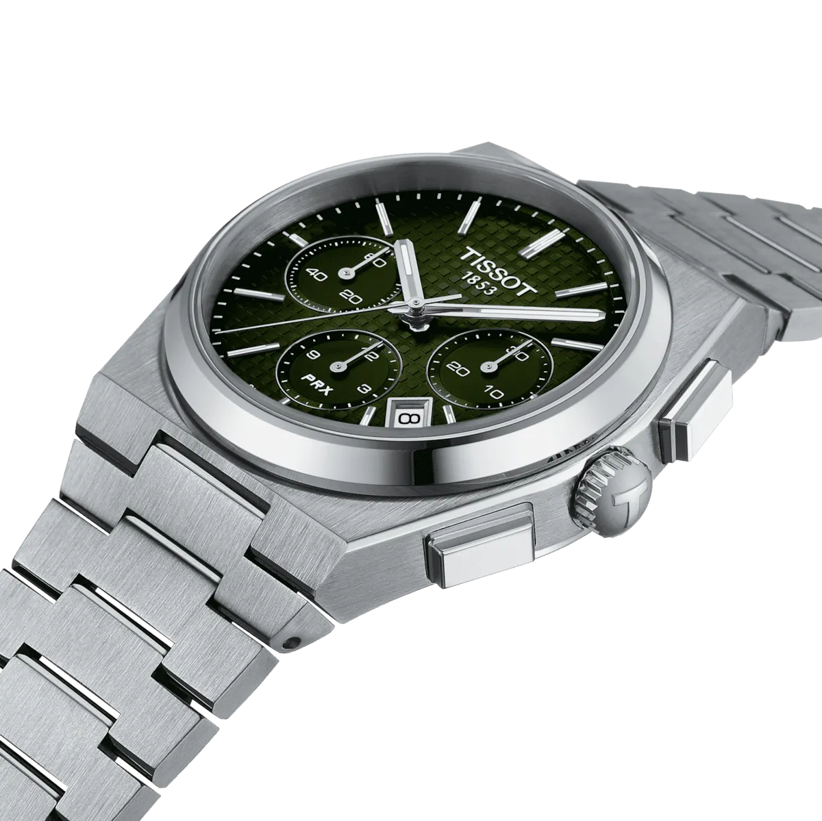 Tissot PRX Automatic Chronograph Green Dial Men's Watch T1374271109100