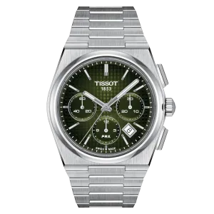 Tissot PRX Automatic Chronograph Green Dial Men's Watch T1374271109100