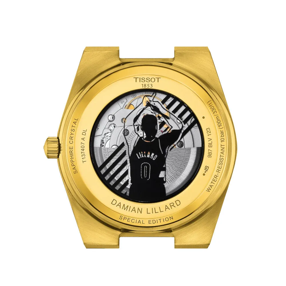 Tissot  PRX Damian Lillard Powermatic 80 (40mm) Gold Tone Black Dial Watch