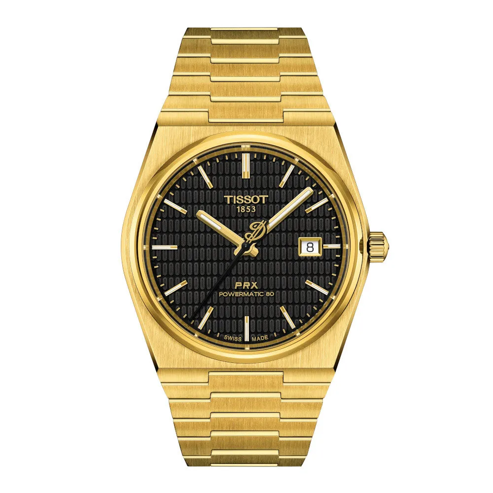 Tissot  PRX Damian Lillard Powermatic 80 (40mm) Gold Tone Black Dial Watch