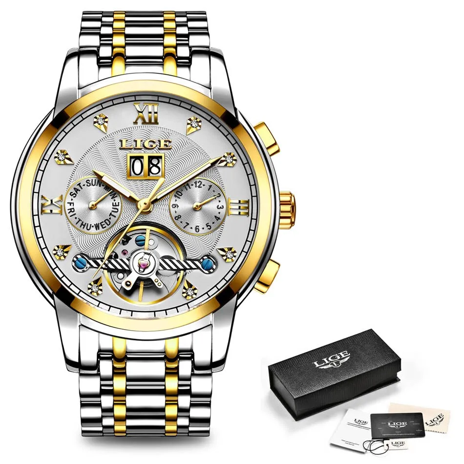Tourbillon Waterproof Sport Automatic Mechanical Watch For Men