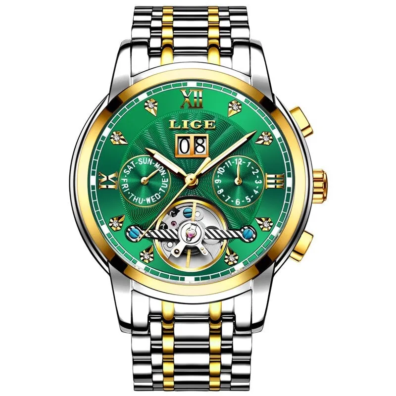 Tourbillon Waterproof Sport Automatic Mechanical Watch For Men