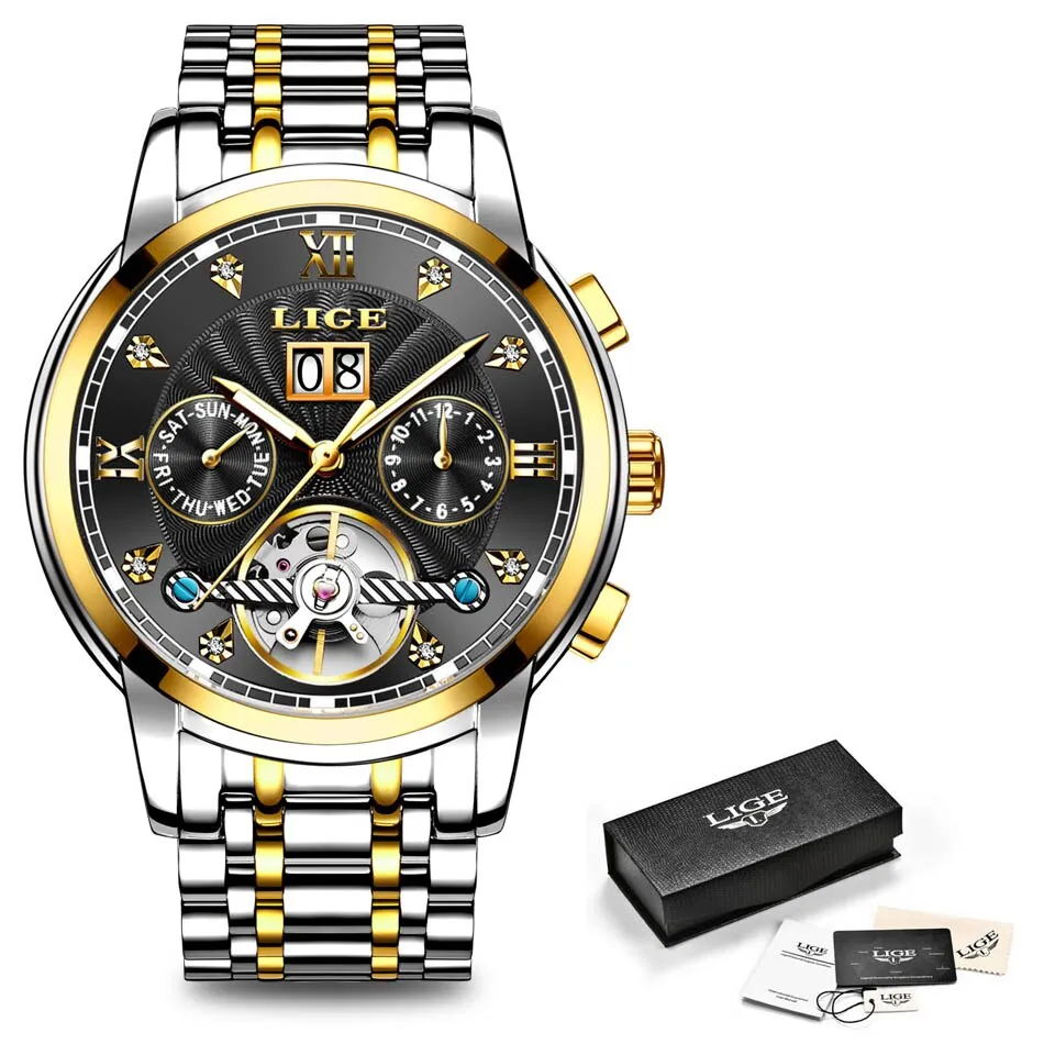 Tourbillon Waterproof Sport Automatic Mechanical Watch For Men
