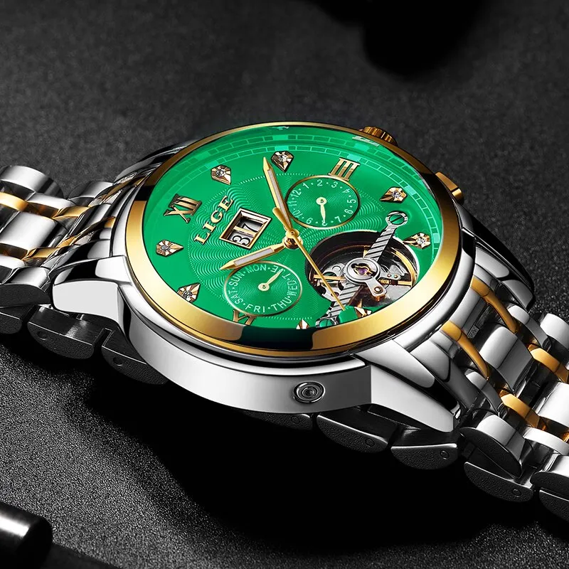 Tourbillon Waterproof Sport Automatic Mechanical Watch For Men