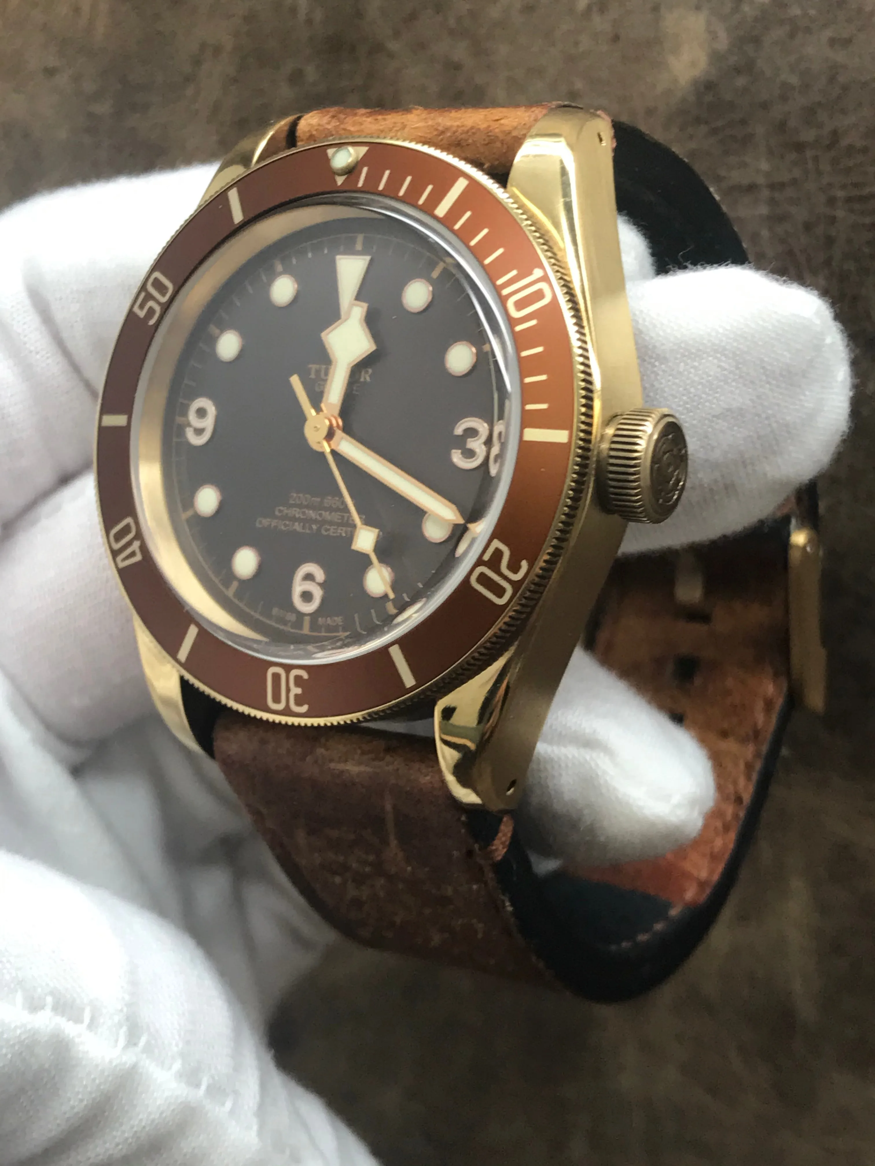 Tudor Heritage Black Bay Bronze 79250BM Brown Dial Automatic Men's Watch