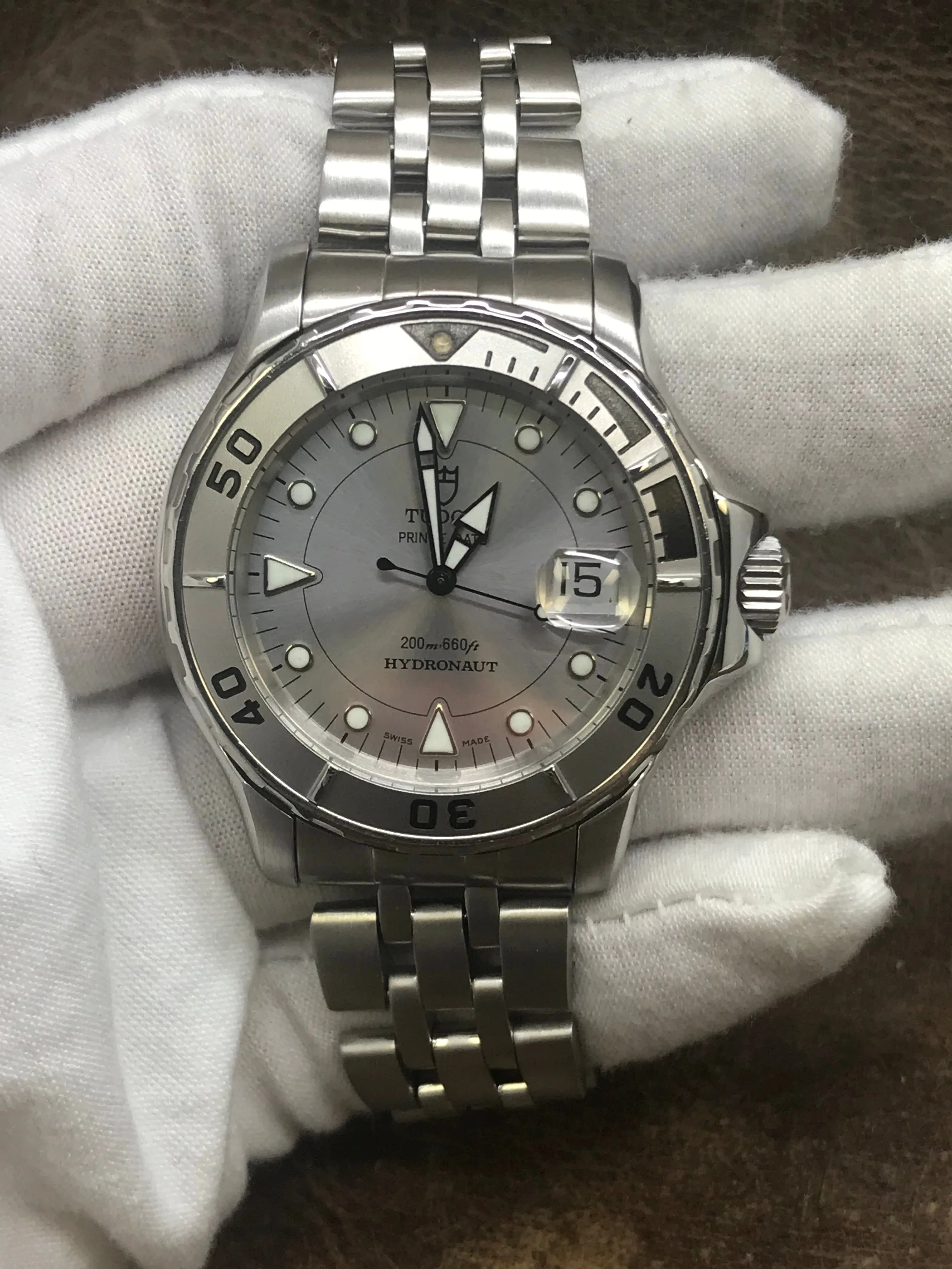 Tudor Prince Date Hydronaut 89190 Silver Dial Automatic Men's Watch